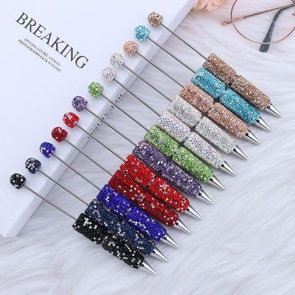 F【Best match】DIY Beadable Rhinestone Shinning Pen（Purchased separately and not shipped）