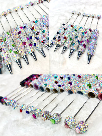 F【Best match】DIY Beadable Rhinestone Shinning Pen（Purchased separately and not shipped）