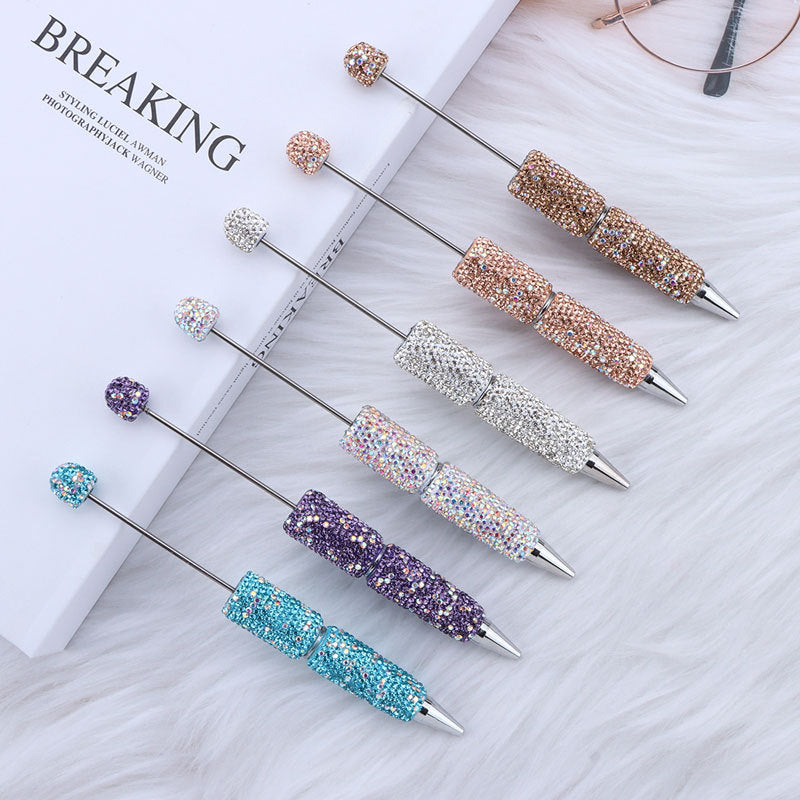 F【Best match】DIY Beadable Rhinestone Shinning Pen（Purchased separately and not shipped）