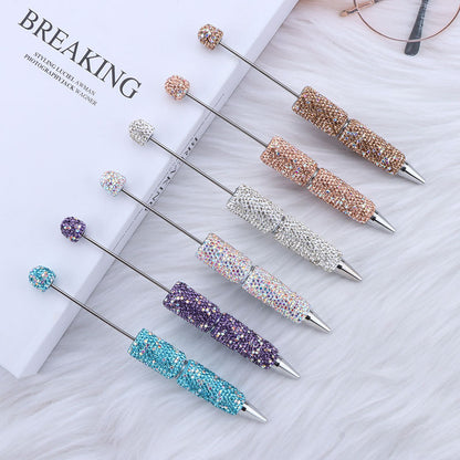 F【Best match】DIY Beadable Rhinestone Shinning Pen（Purchased separately and not shipped）