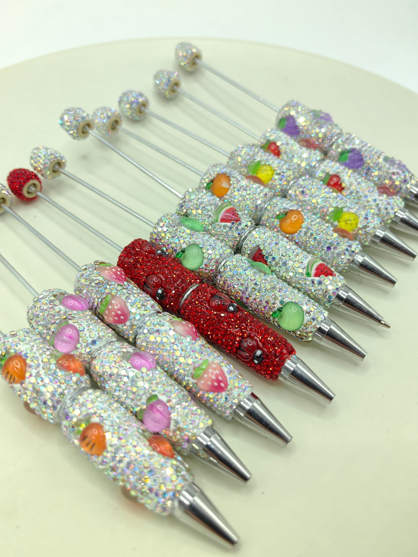 F【Best match】DIY Beadable Rhinestone Shinning Pen（Purchased separately and not shipped）
