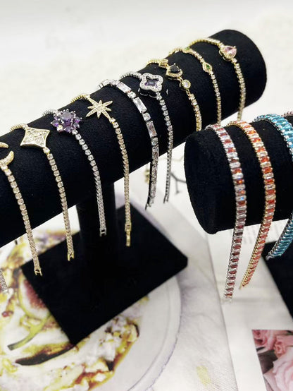 E    Exclusive Zircon Bracelet- Open in live