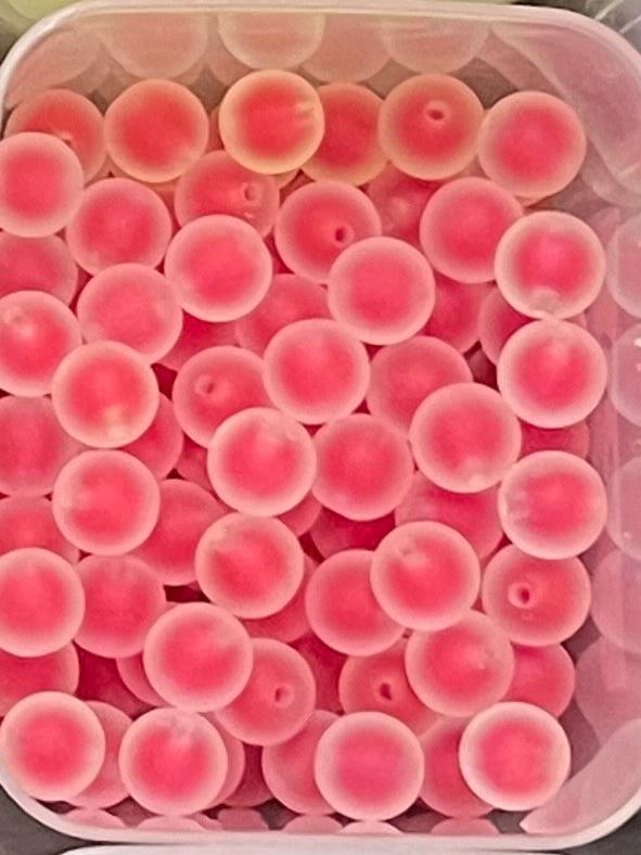 G  DIY Frosted Vibrant Beads for Beaded Bag, Pen/ Key Chain