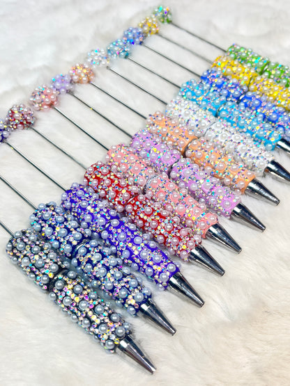 F【Best match】DIY Beadable Rhinestone Shinning Pen（Purchased separately and not shipped）
