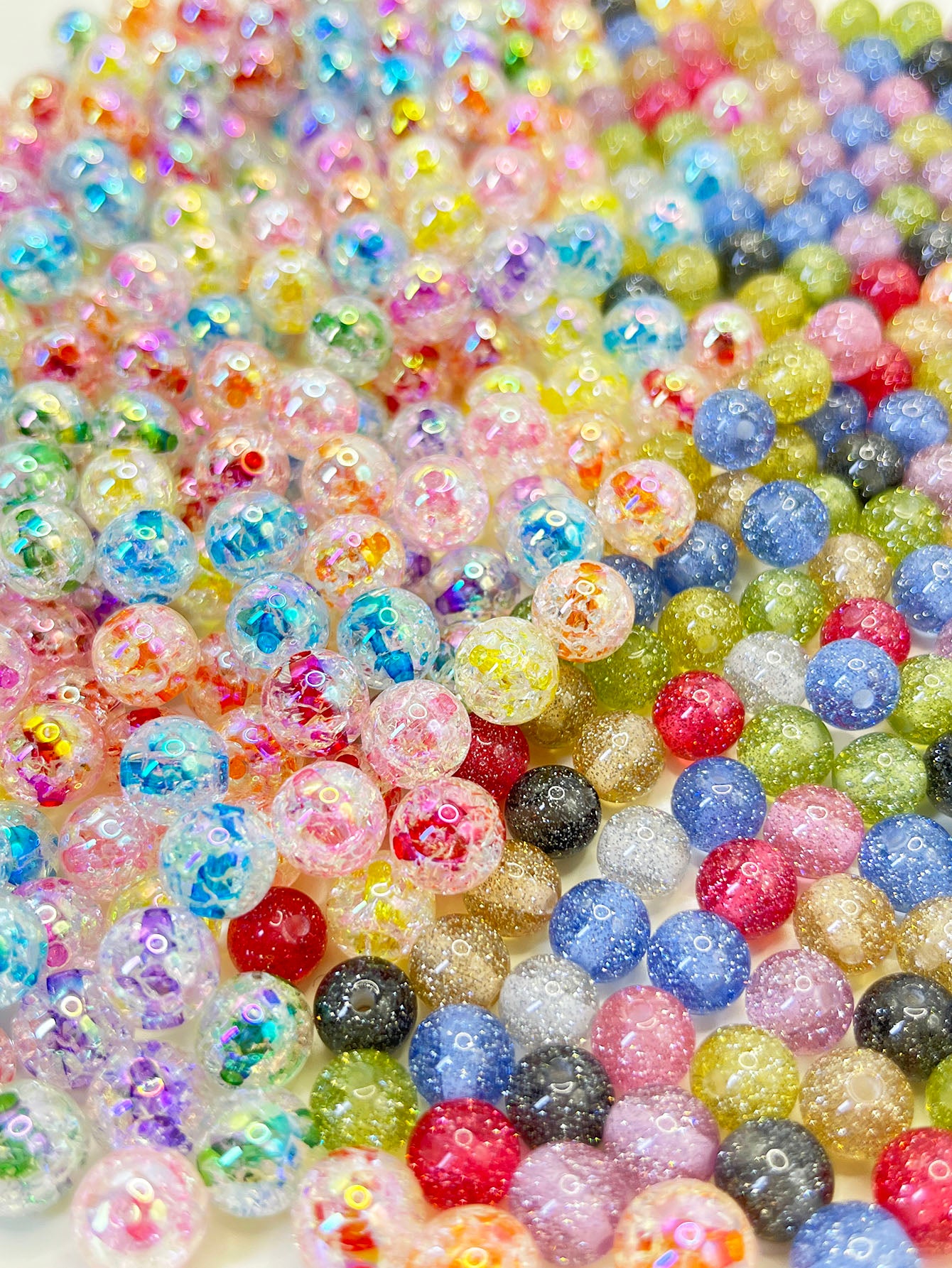 B ( Hot! ) DIY Acrylic Beads Lucky Bags for Beadable Pen/ Key Chain - Open in live